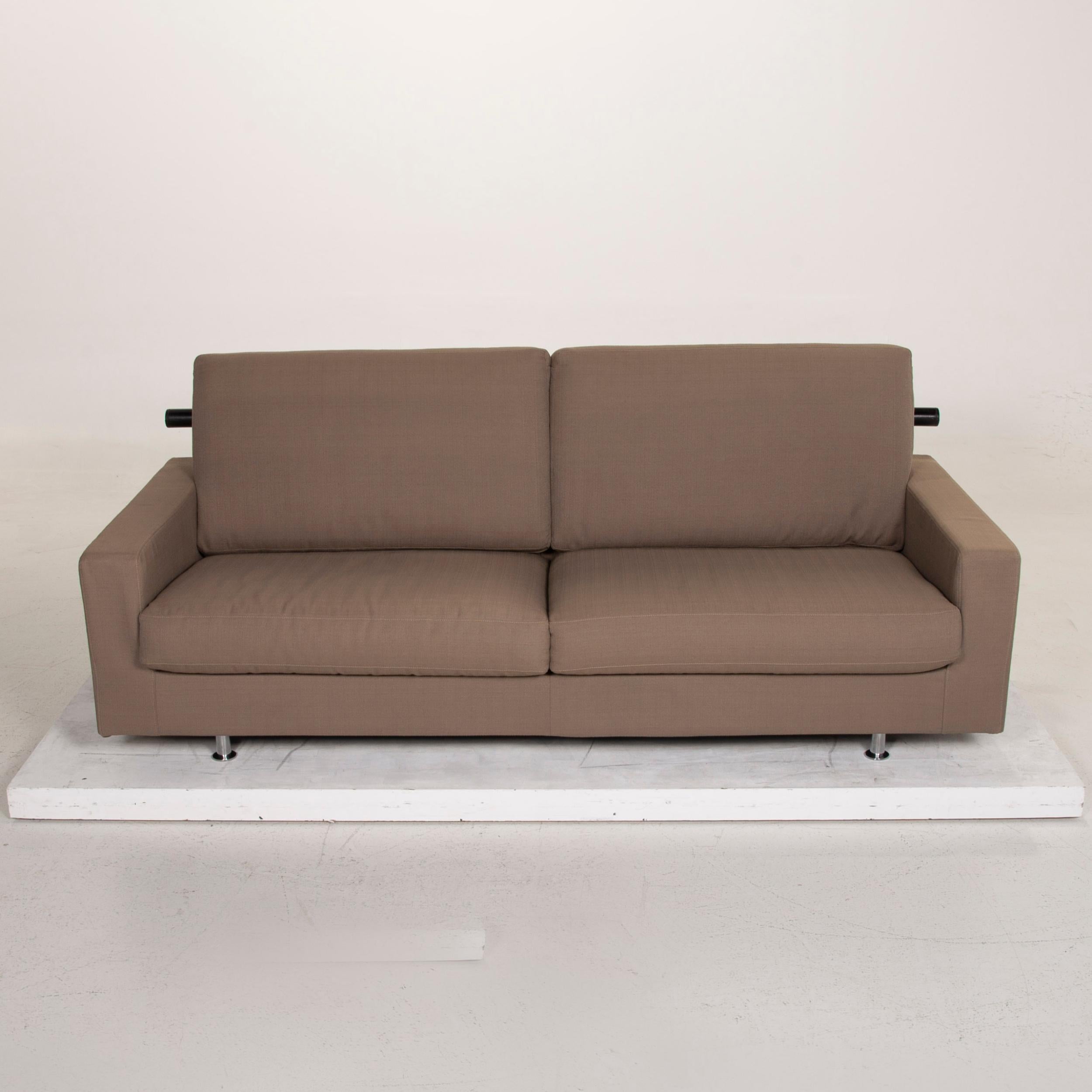 Flexform Fabric Sofa Beige Two-Seat In Good Condition For Sale In Cologne, DE