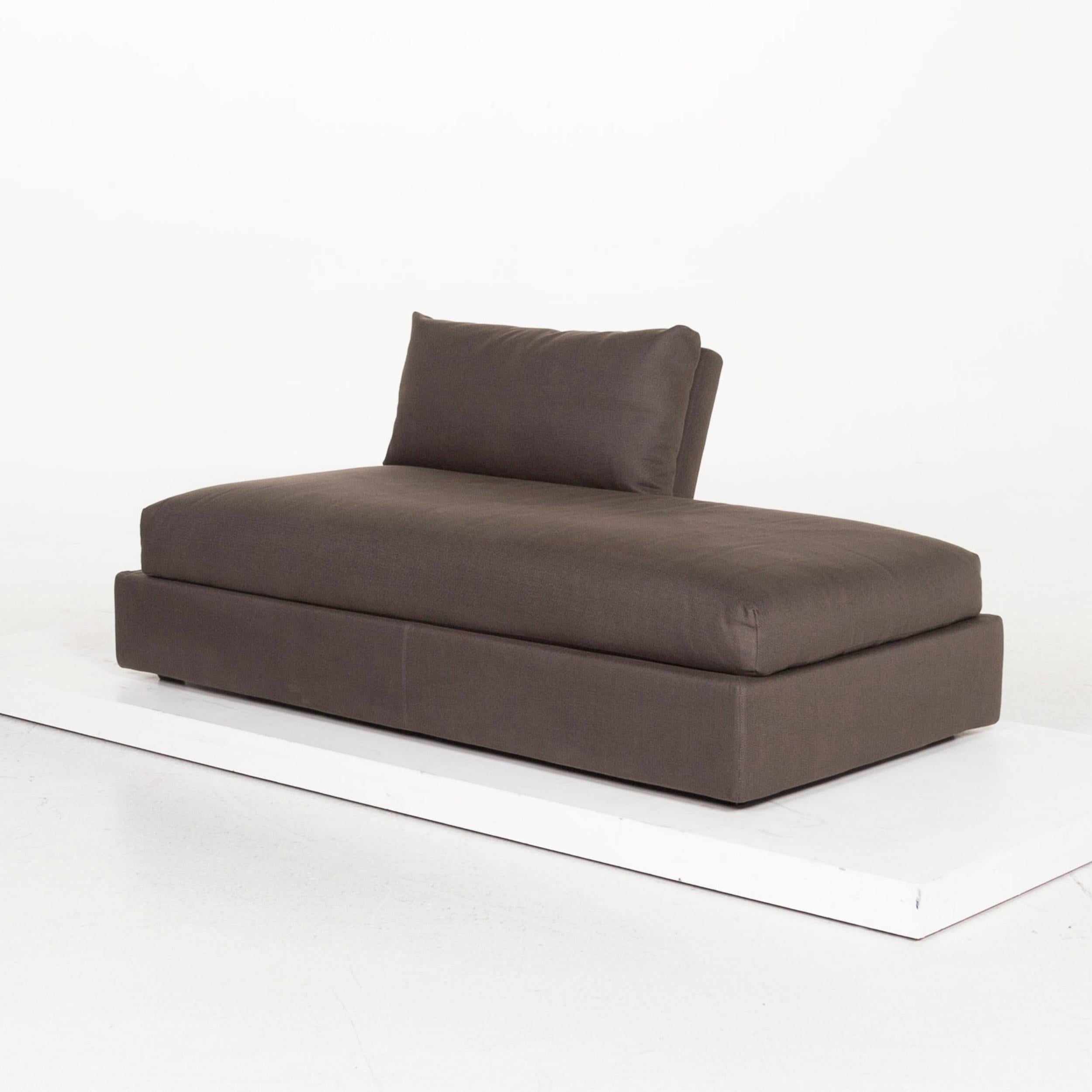 dark brown fabric sofa