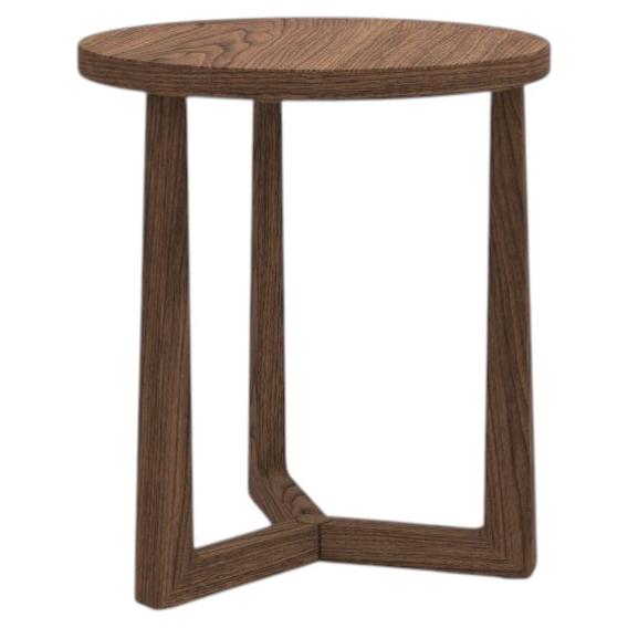 Flexform Jiff Small Side Table in Walnut For Sale