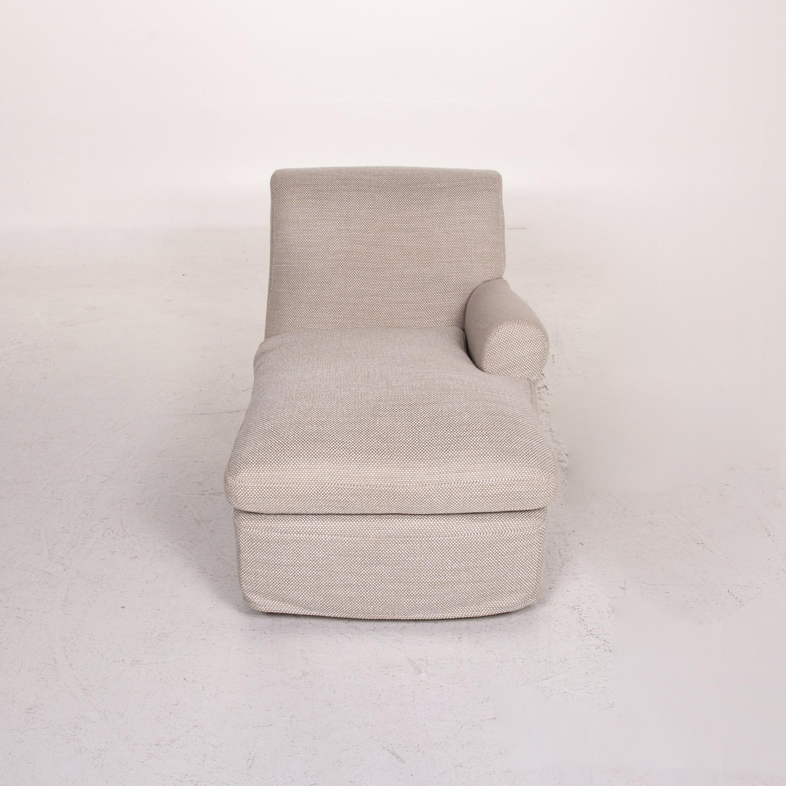 Flexform Nonnamaria Fabric Lounger Beige Gray-Beige Chaise Longue Dormeuse 2