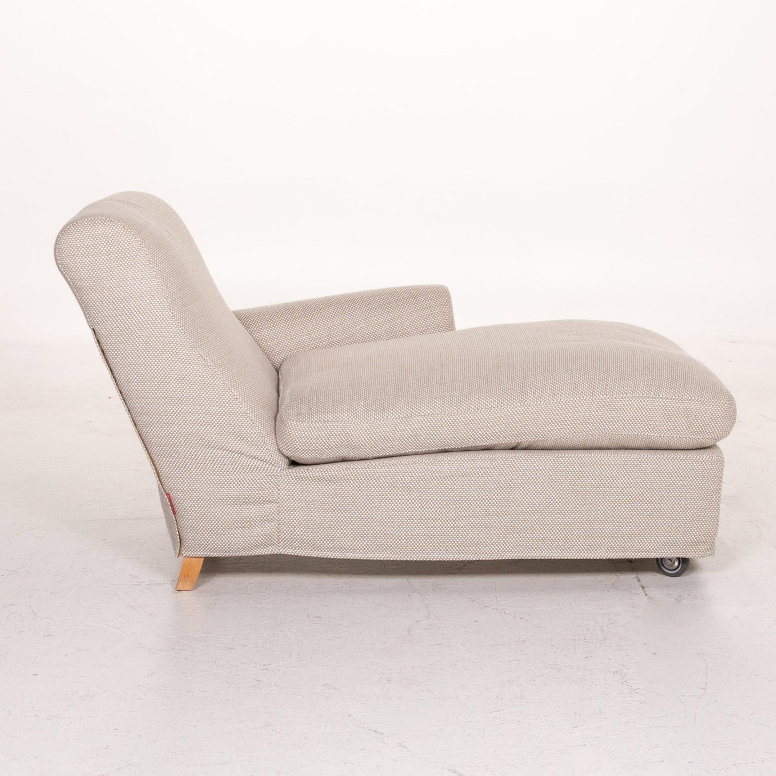 Flexform Nonnamaria Fabric Lounger Beige Gray-Beige Chaise Longue Dormeuse 3