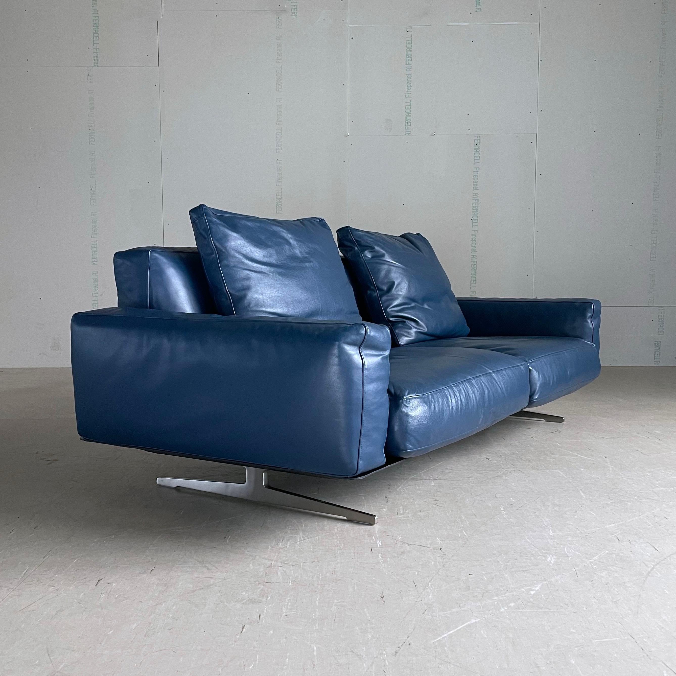 Sofa Flexform Soft Dream 2 Seater en cuir conçu par Antonio Citterio en vente 4