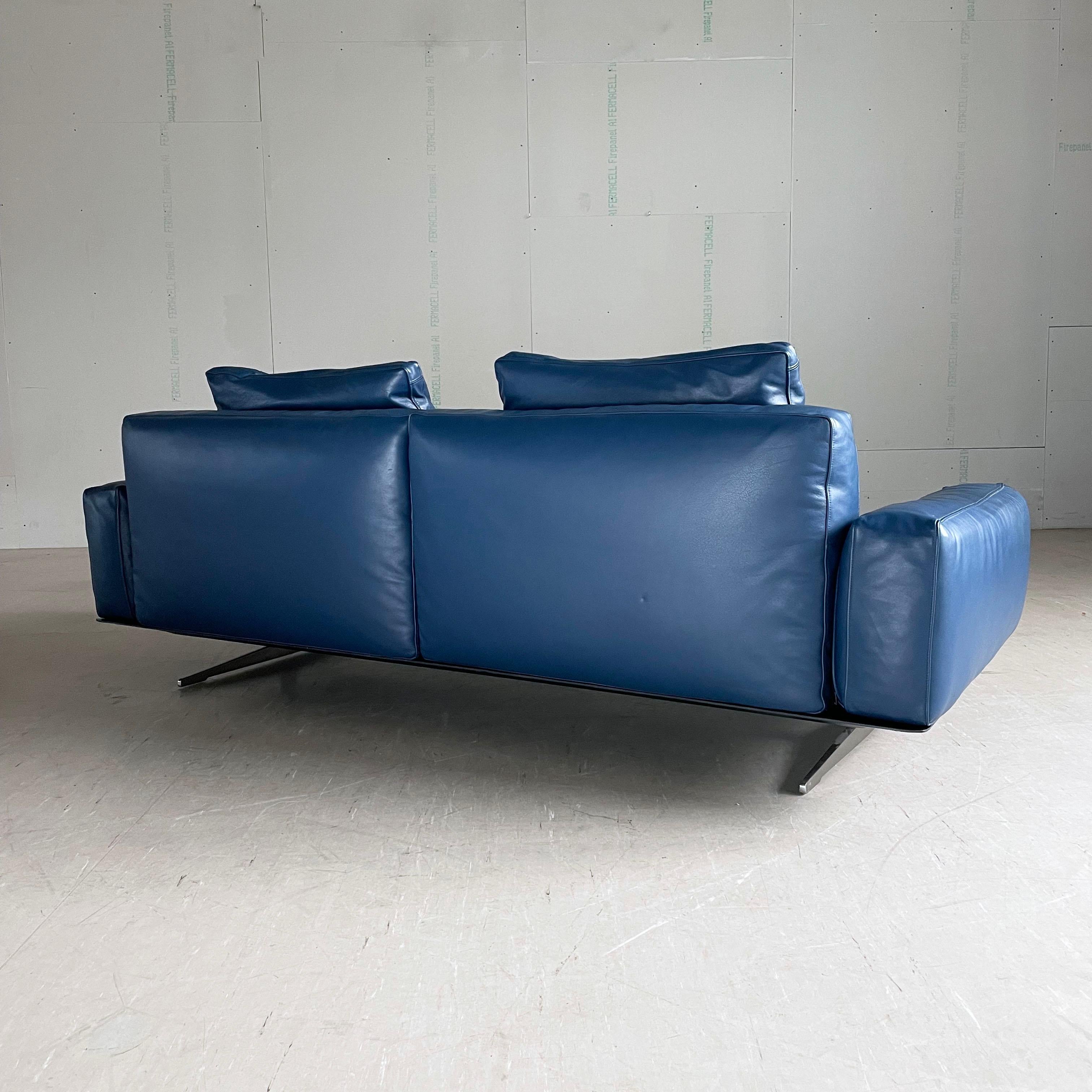 Sofa Flexform Soft Dream 2 Seater en cuir conçu par Antonio Citterio en vente 6