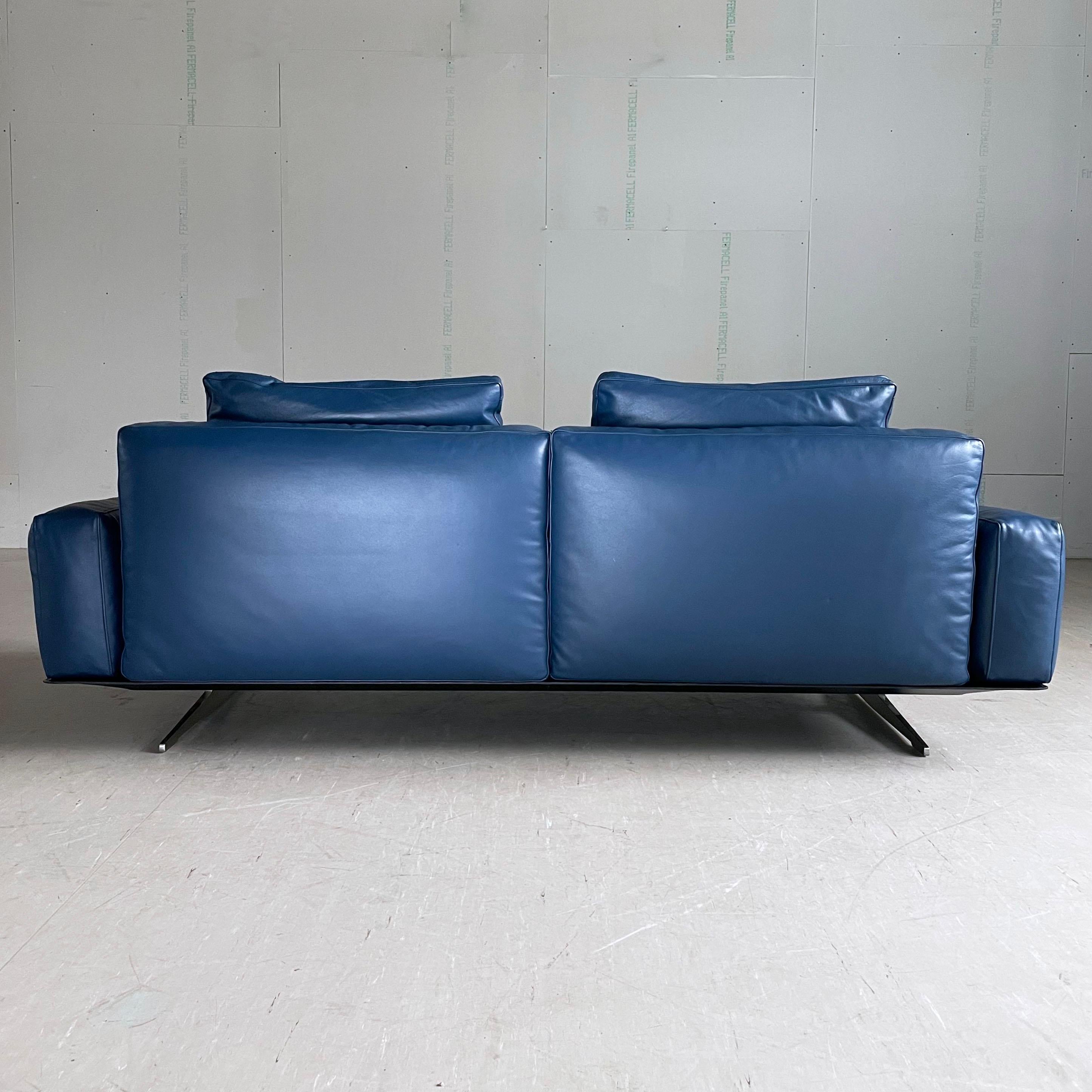 Sofa Flexform Soft Dream 2 Seater en cuir conçu par Antonio Citterio en vente 9
