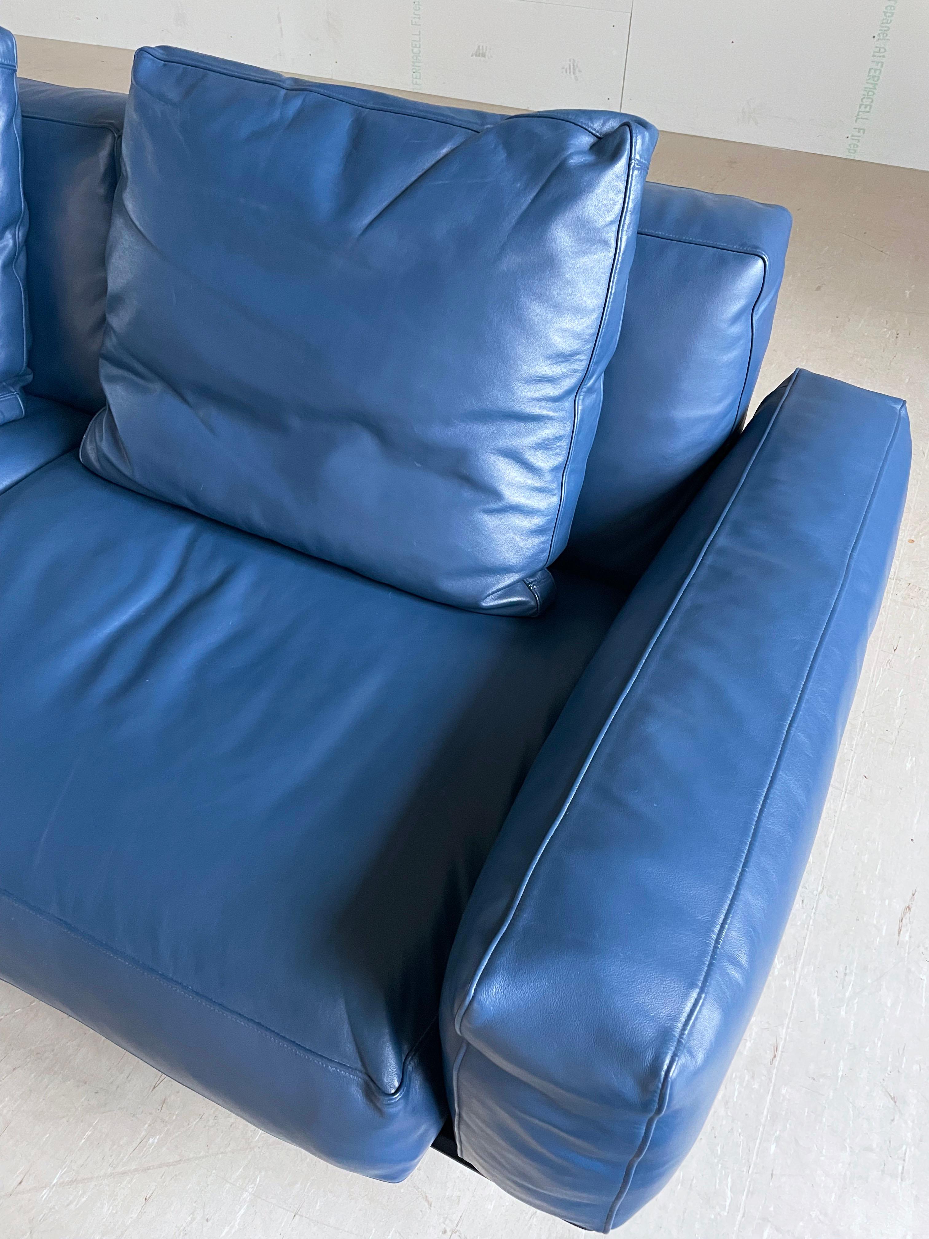 Sofa Flexform Soft Dream 2 Seater en cuir conçu par Antonio Citterio en vente 10