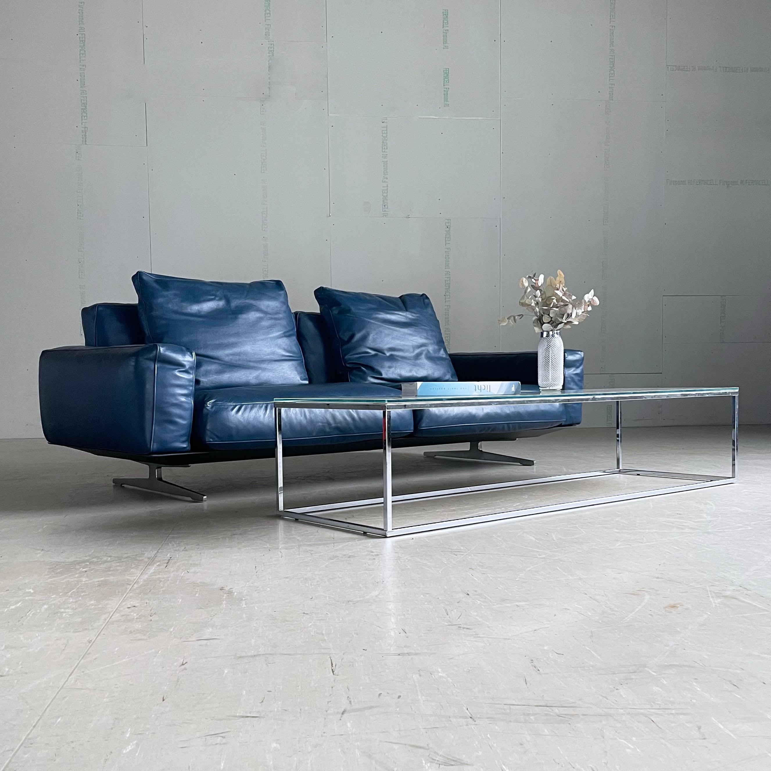 Sofa Flexform Soft Dream 2 Seater en cuir conçu par Antonio Citterio en vente 11