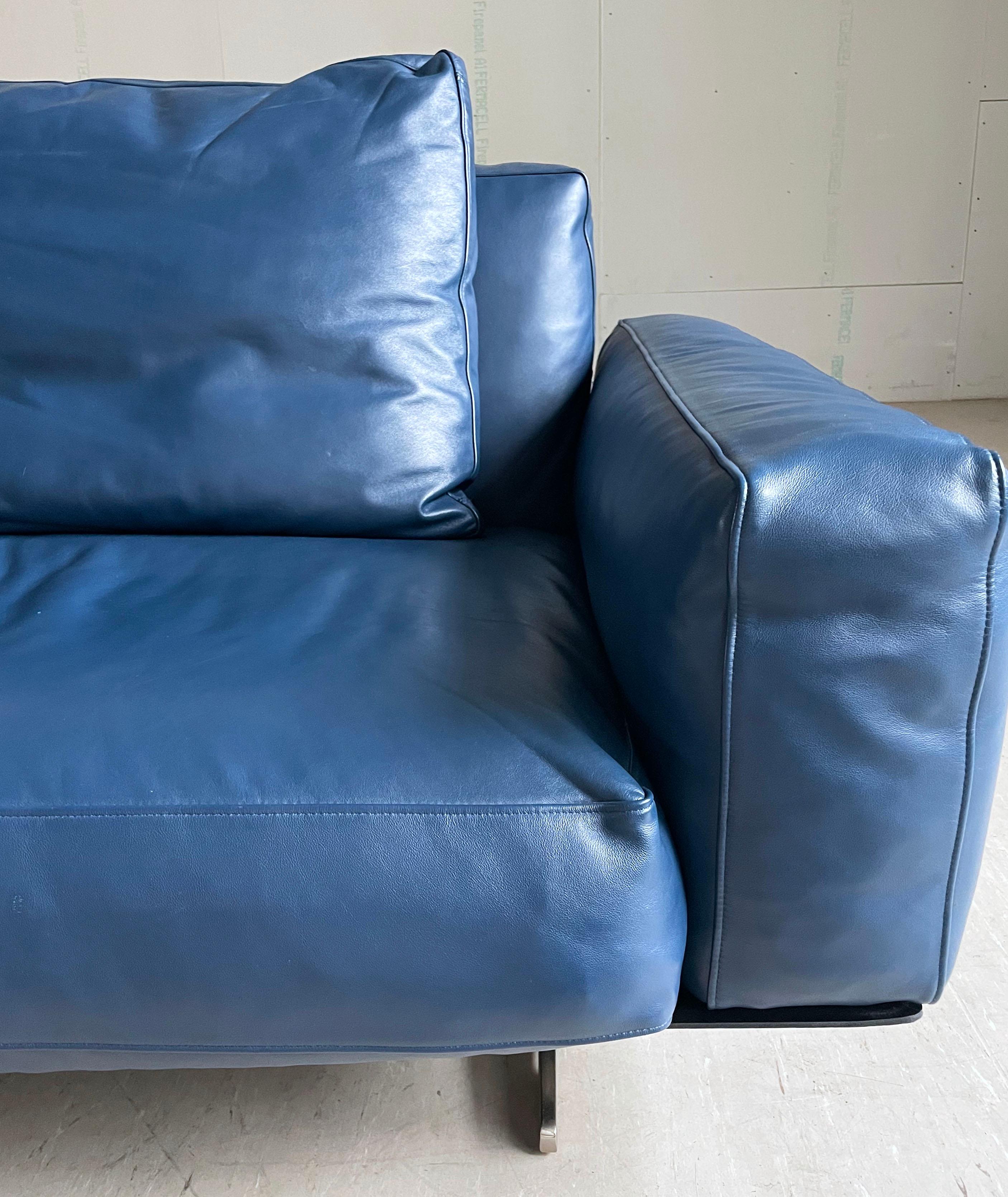 Sofa Flexform Soft Dream 2 Seater en cuir conçu par Antonio Citterio en vente 12