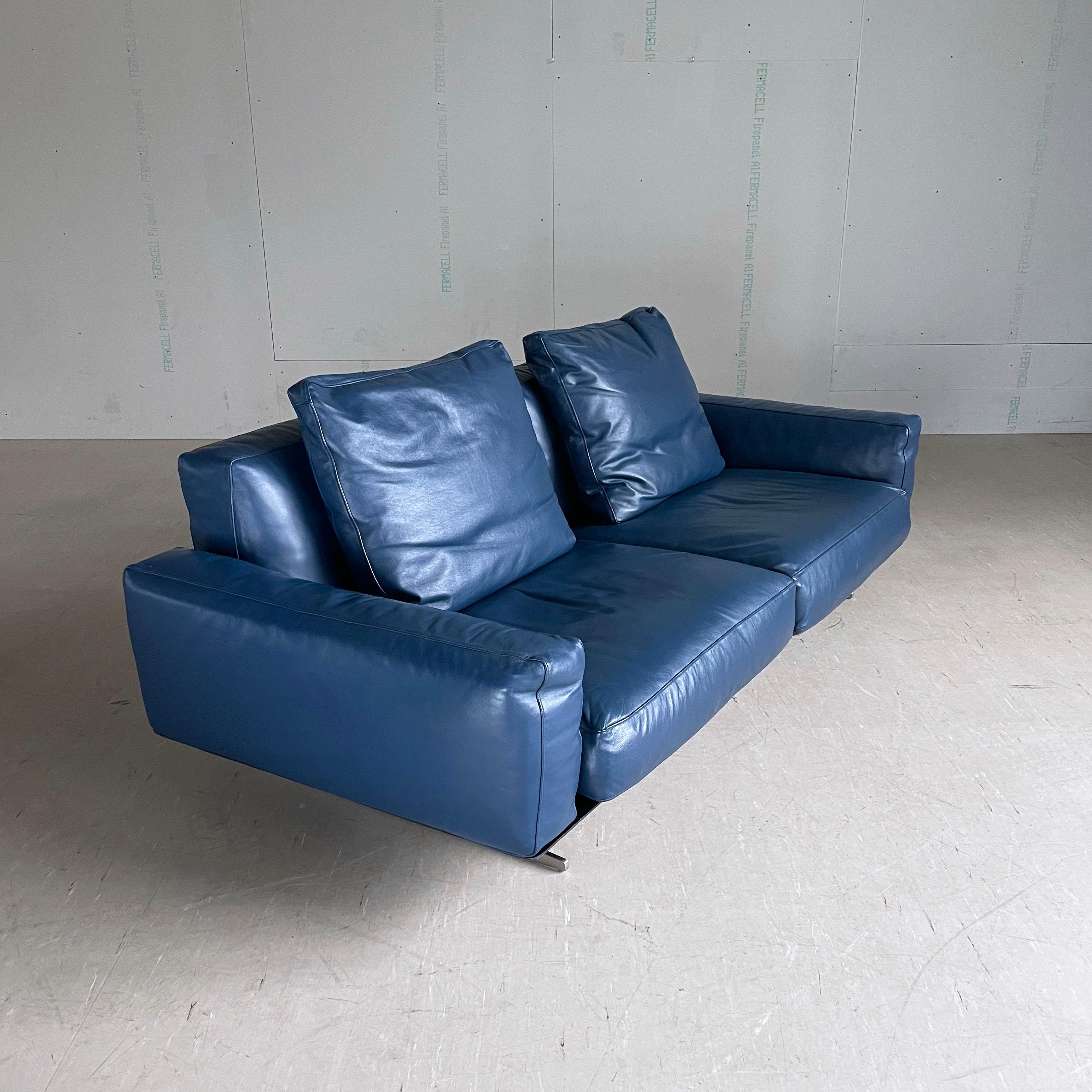 Sofa Flexform Soft Dream 2 Seater en cuir conçu par Antonio Citterio en vente 2