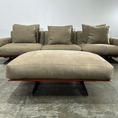 Flexform Soft Dream Dreisitzer-Sofa & Ottomane