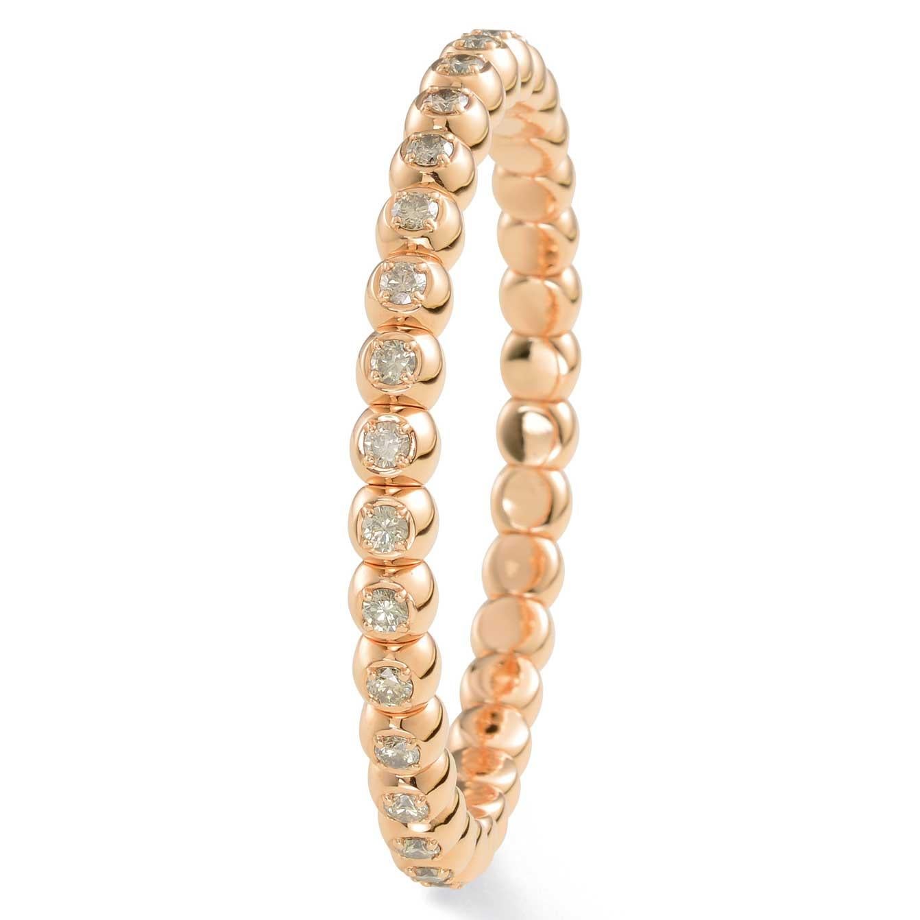 Modern Flexi Brilliant Bracelet from Silhouette Jewelry Balloon 6.48 ct light Brown SI For Sale