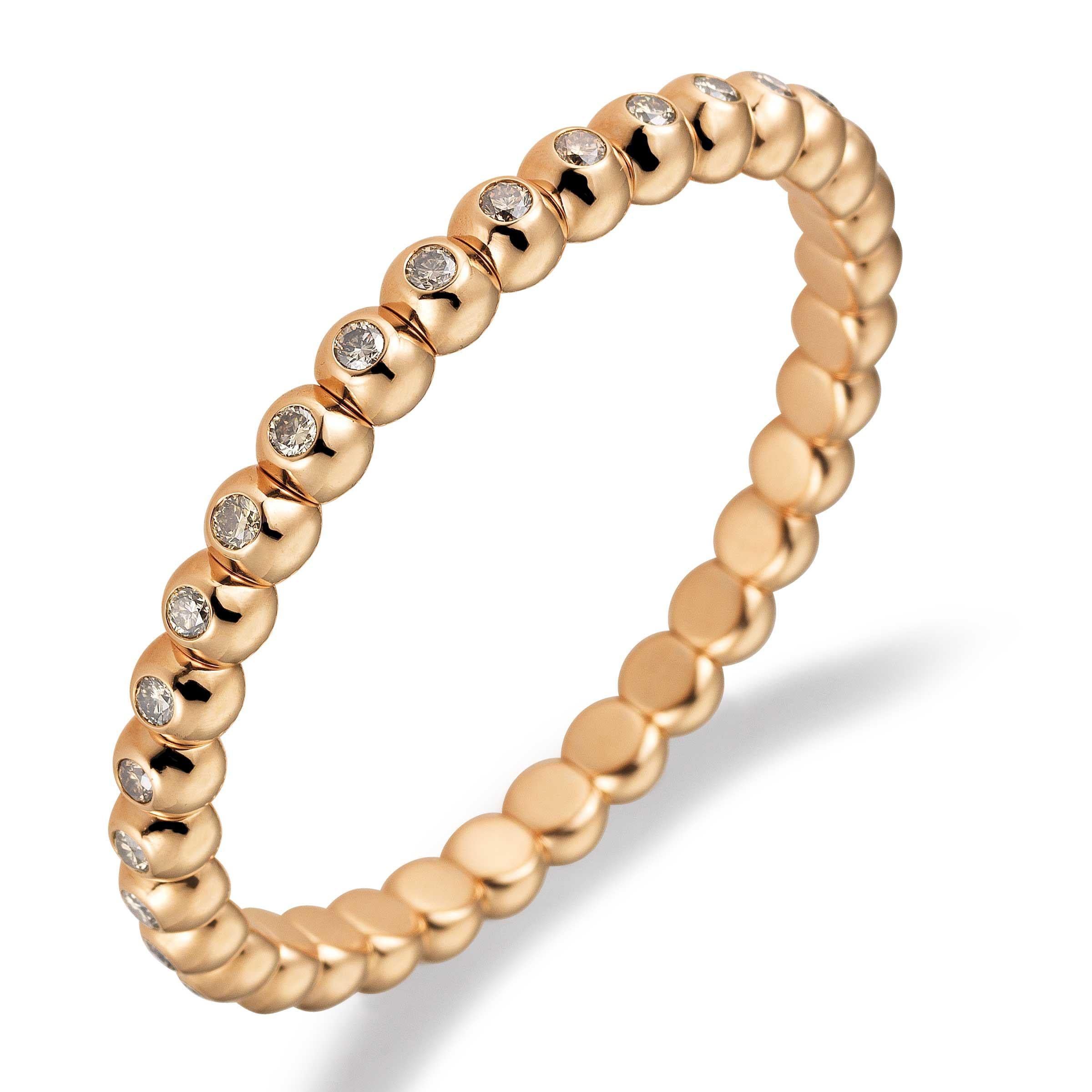 Brilliant Cut Flexi Brilliant Bracelet from Silhouette Jewelry Balloon 6.48 ct light Brown SI For Sale