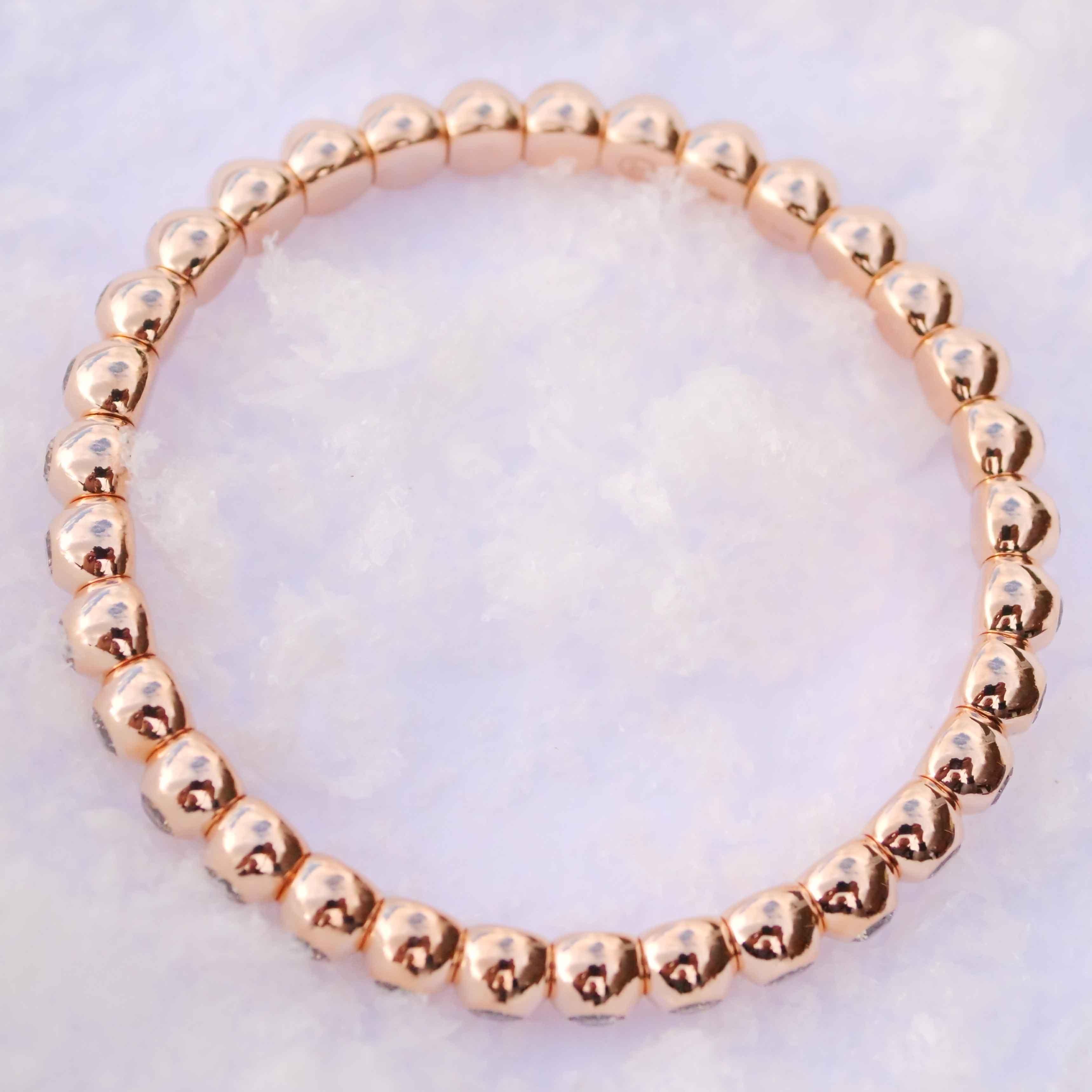 Flexi Brilliant Bracelet from Silhouette Jewelry Balloon 6.48 ct light Brown SI In New Condition For Sale In Viena, Viena