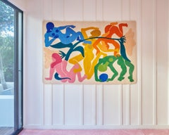 Flexibility Required New Zealand Wool Unique Tapestry Rug By Miranda Makaroff