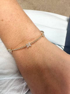 Flexible bangle bracelet diamond bracelet