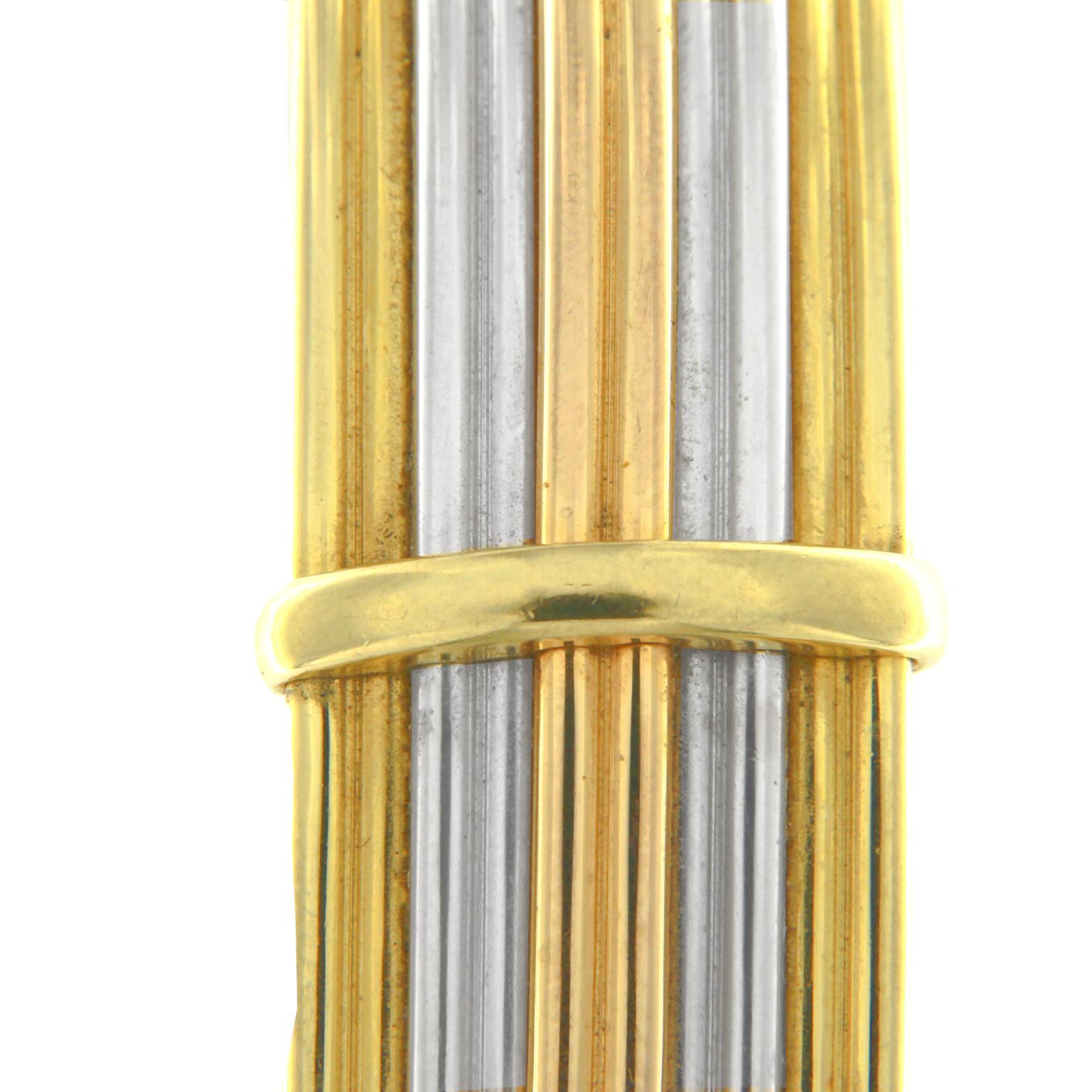 Flexibles Manschettenarmband aus dreifarbigem Gold im Zustand „Neu“ im Angebot in Milano, Lombardia