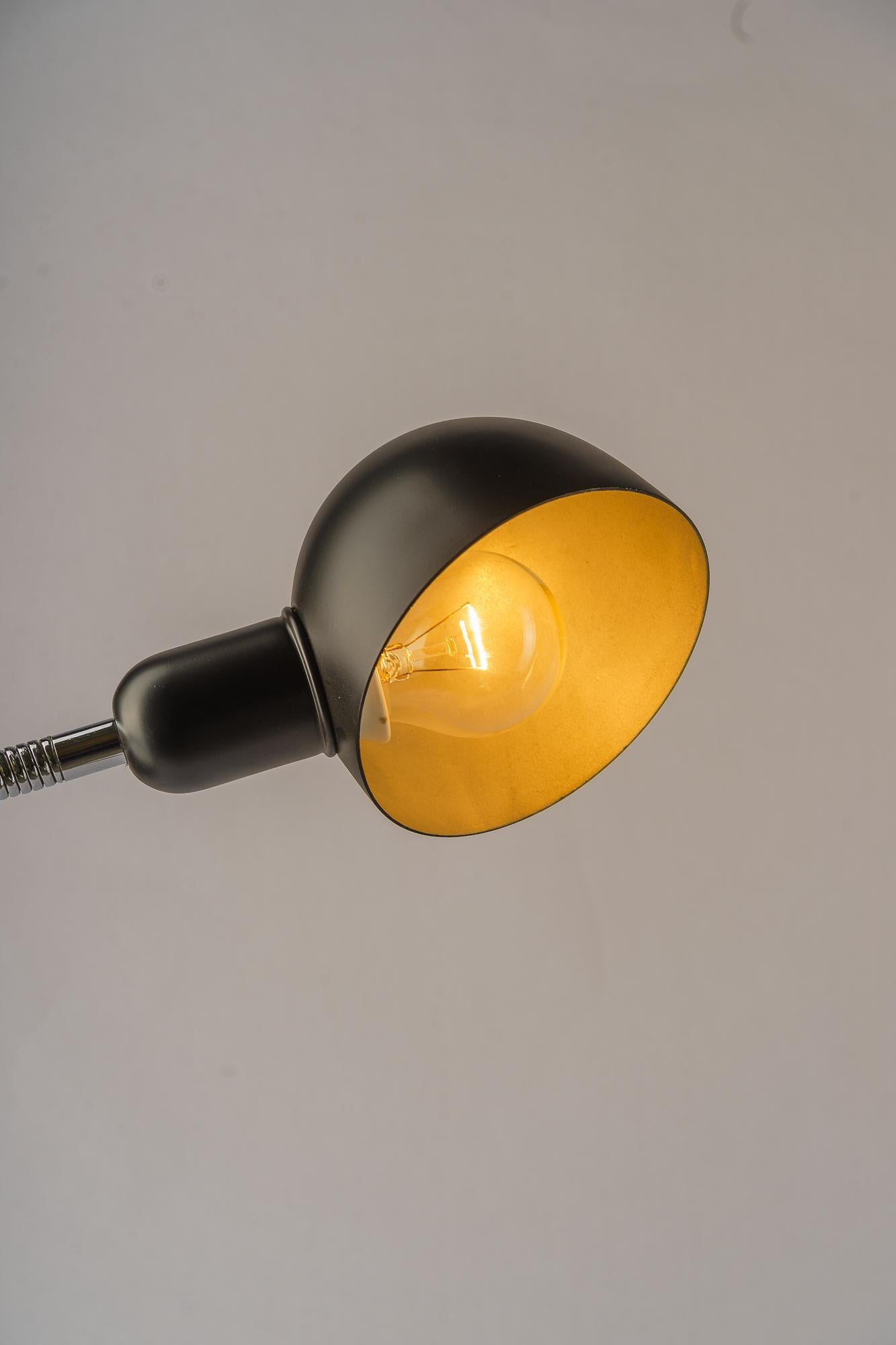 Metal Flexible Desk Clamp Lamp 1950s For Sale
