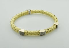 Flexible Diamond 18 Karat Yellow Gold Bracelet