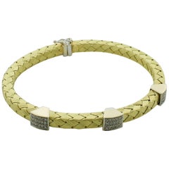 Flexible Diamond 18 Karat Yellow Gold Bracelet Flexible Diamond 18 Karat Yellow Gold Bracelet