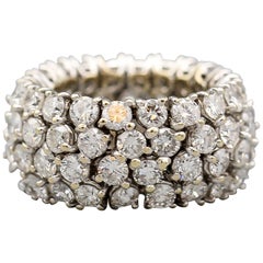 Flexible Diamond 18k White Gold Band