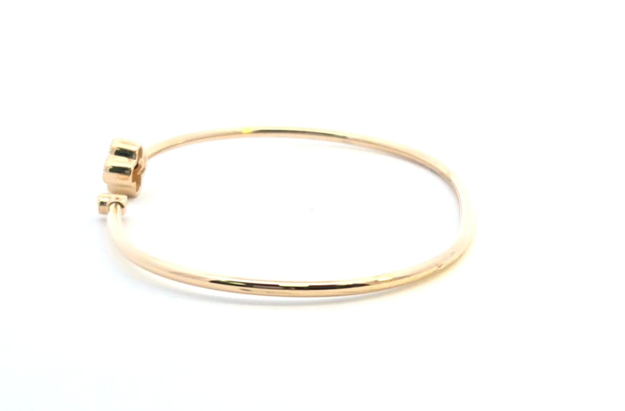 Flexibler Diamant Armreif .20ct 14kyg (Moderne) im Angebot
