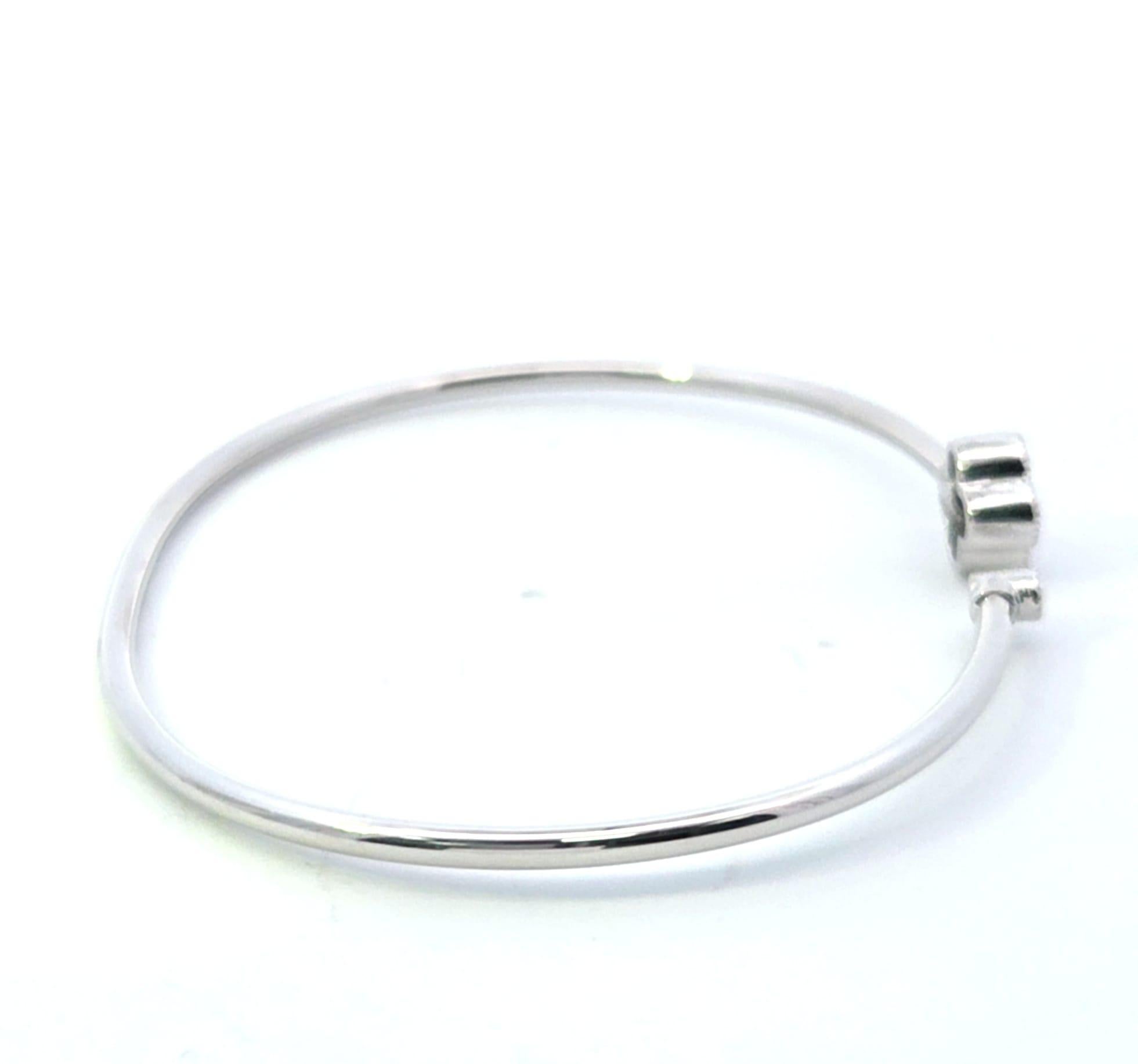 Flexibler Diamant-Armreif D.20ct 14kwg (Brillantschliff) im Angebot