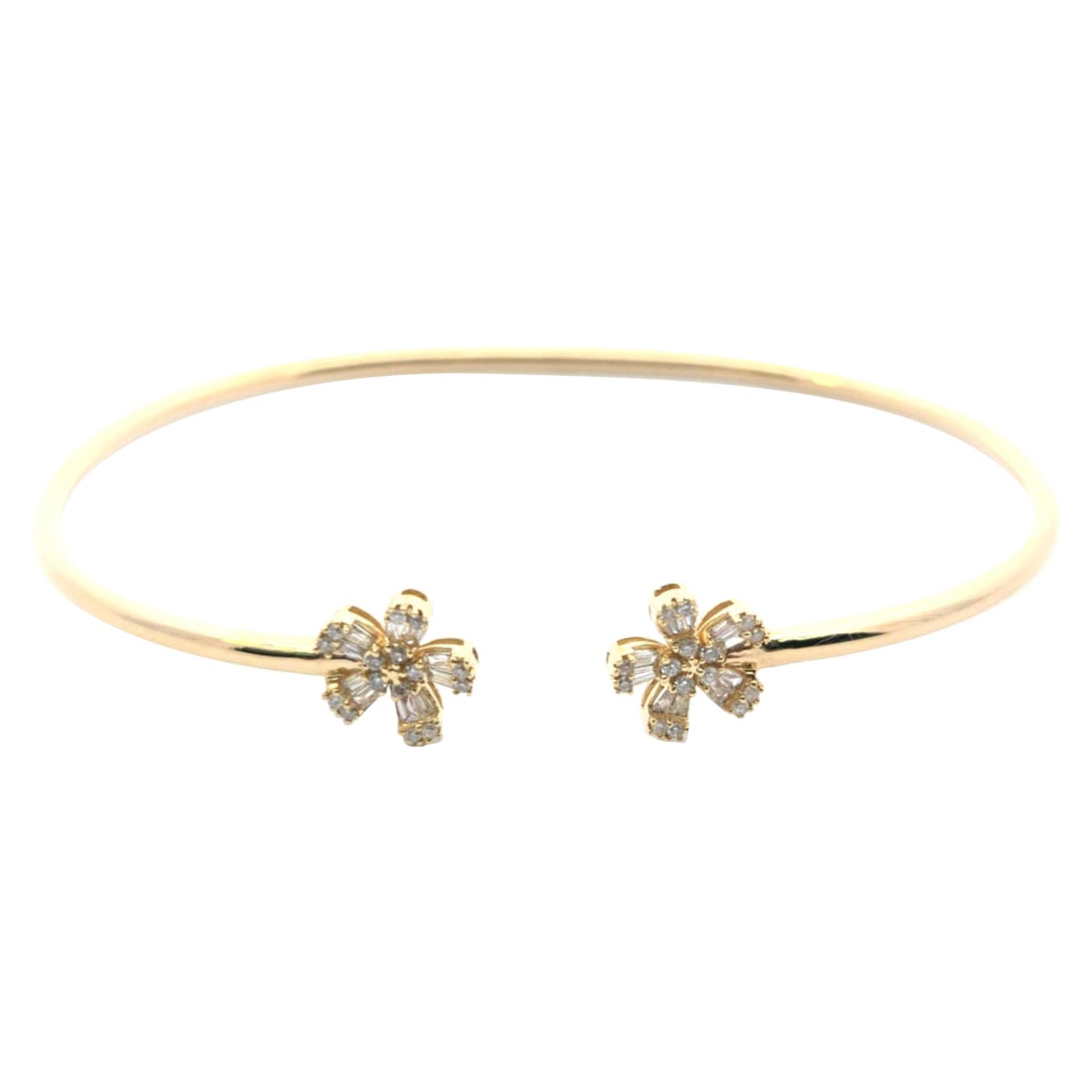 Flexibler Diamant-Armreif D.40ct 14kyg