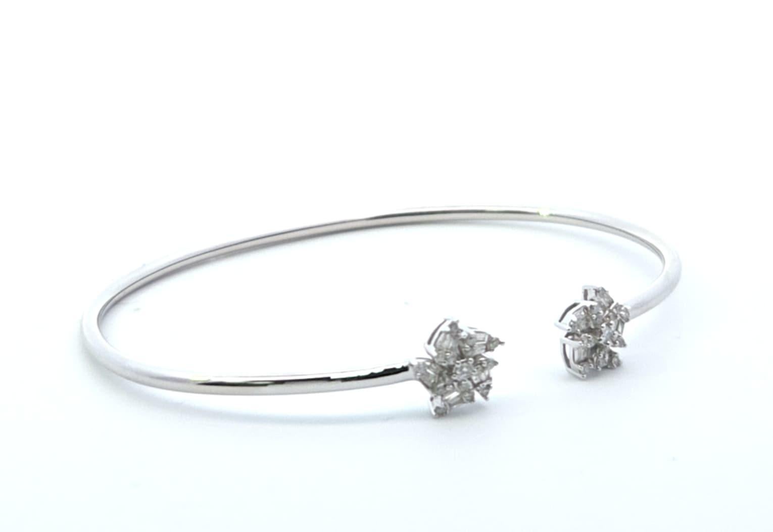 Flexibler Diamant-Armreif D.50ct 14kwg (Moderne) im Angebot
