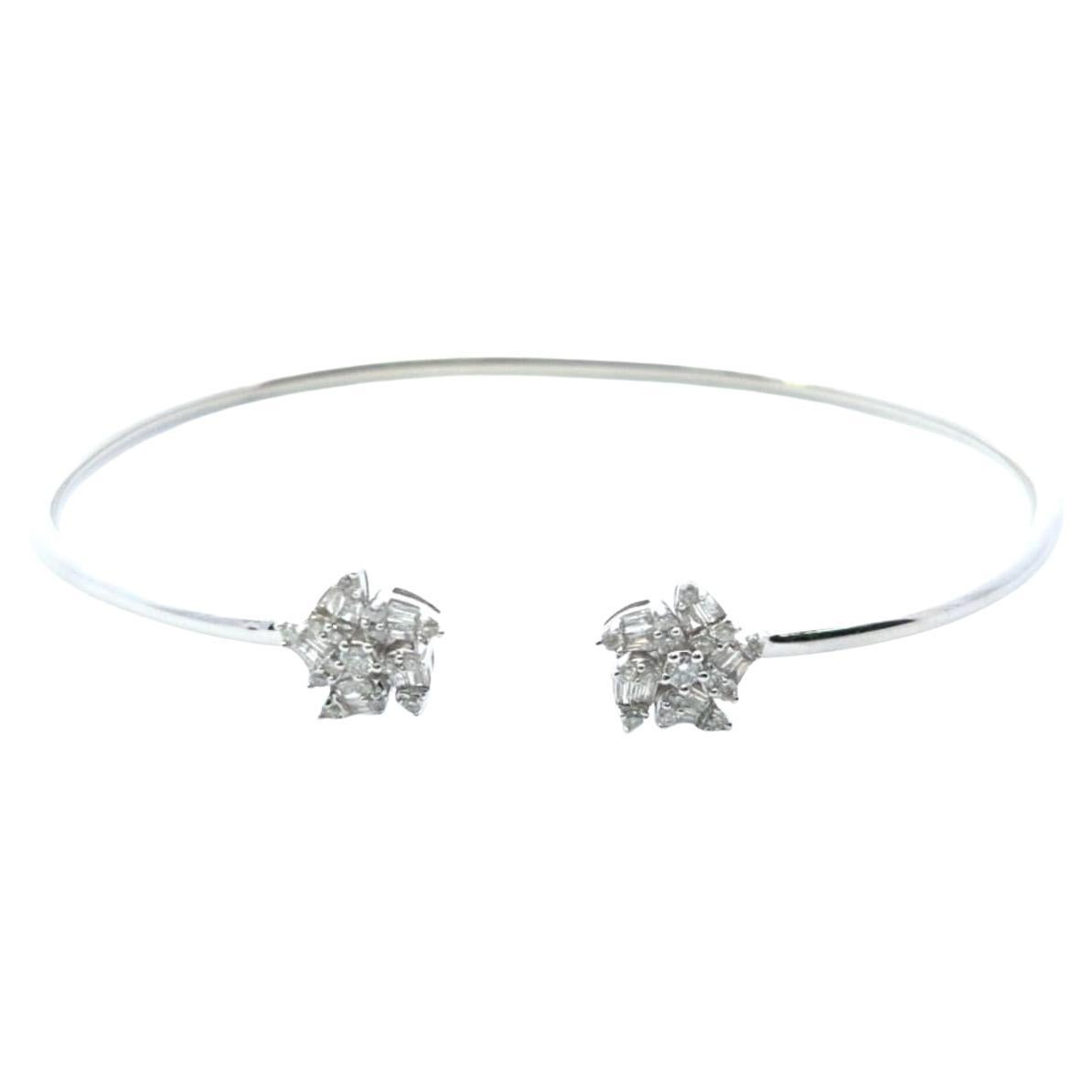 Flexibler Diamant-Armreif D.50ct 14kwg