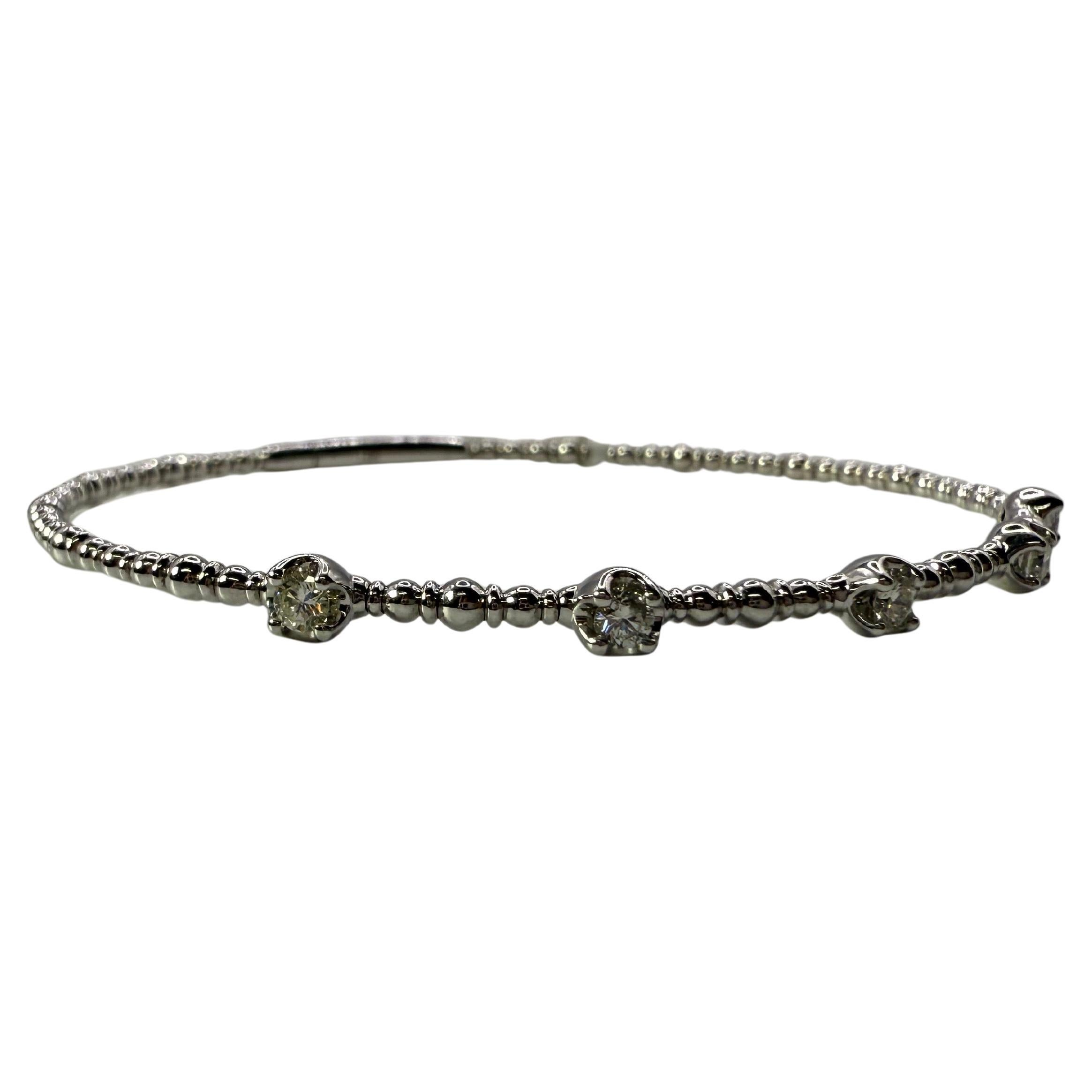 Flexible Diamond bracelet 14KT gold