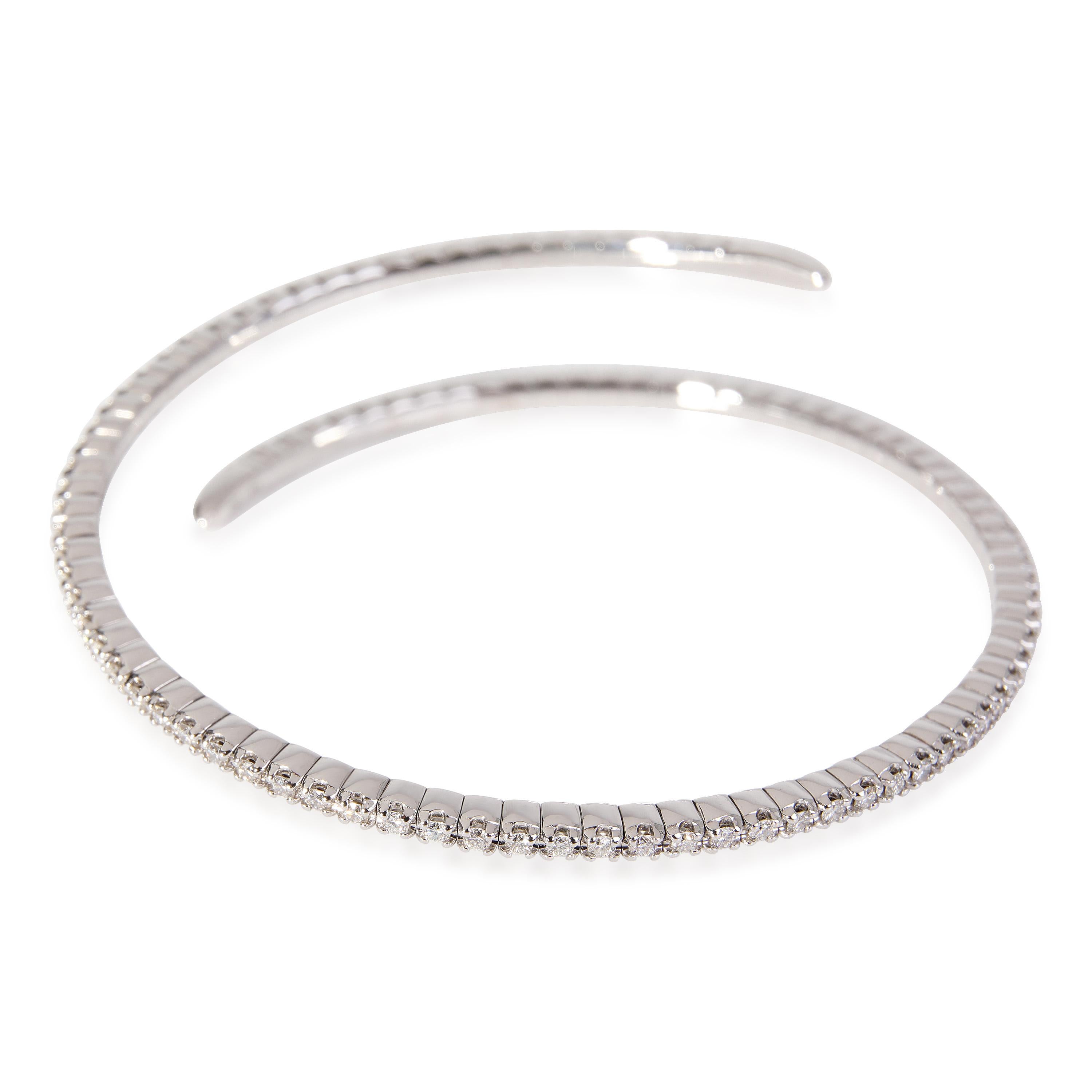 Flexibles Diamantarmband aus 18 Karat Weißgold ''1,50 Karat'' im Zustand „Neu“ im Angebot in New York, NY