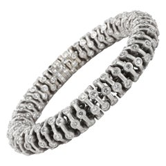 Flexible Diamond Bracelet in 18k White Gold 20.00 CTW