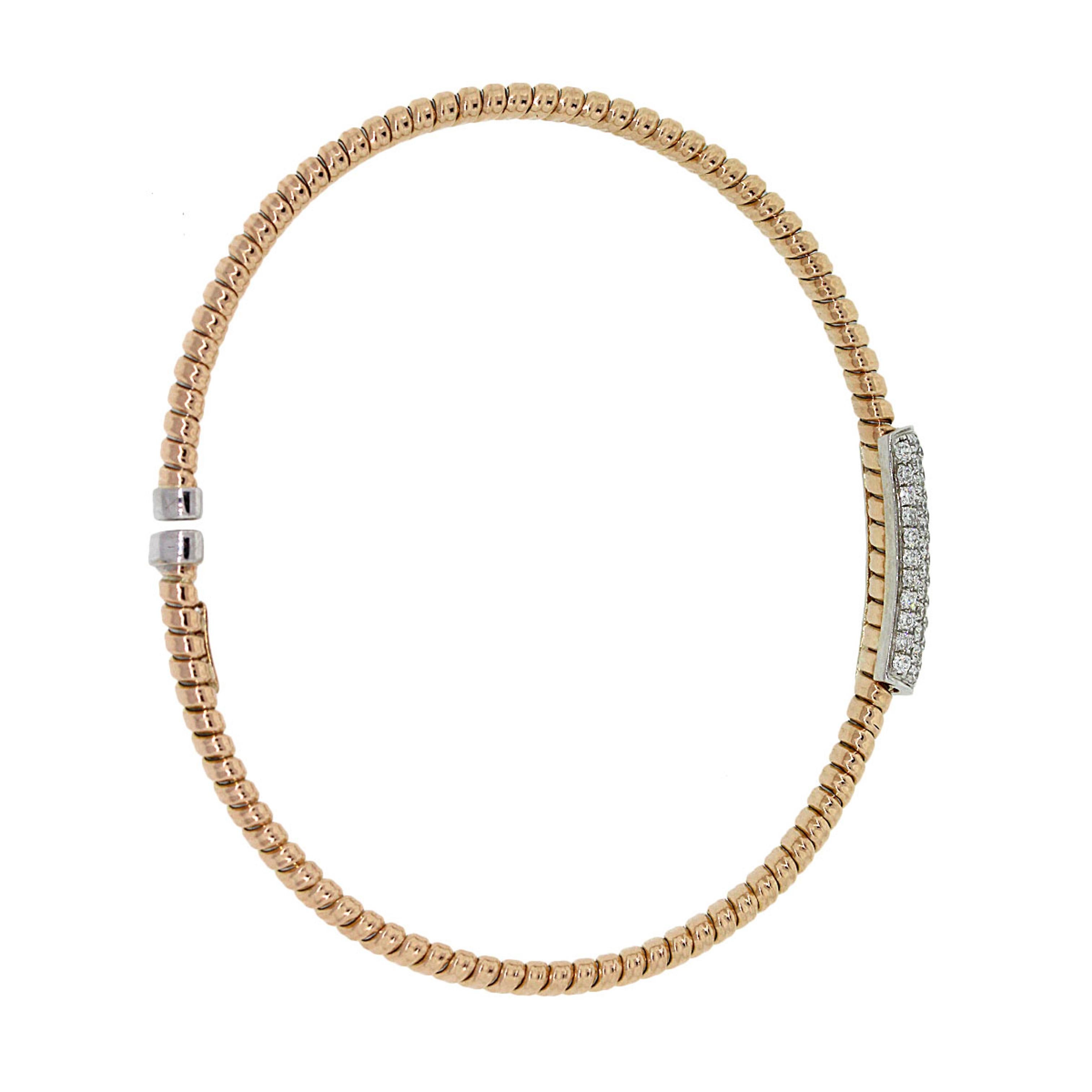 Bracciale flessibile con diamanti in vendita 4