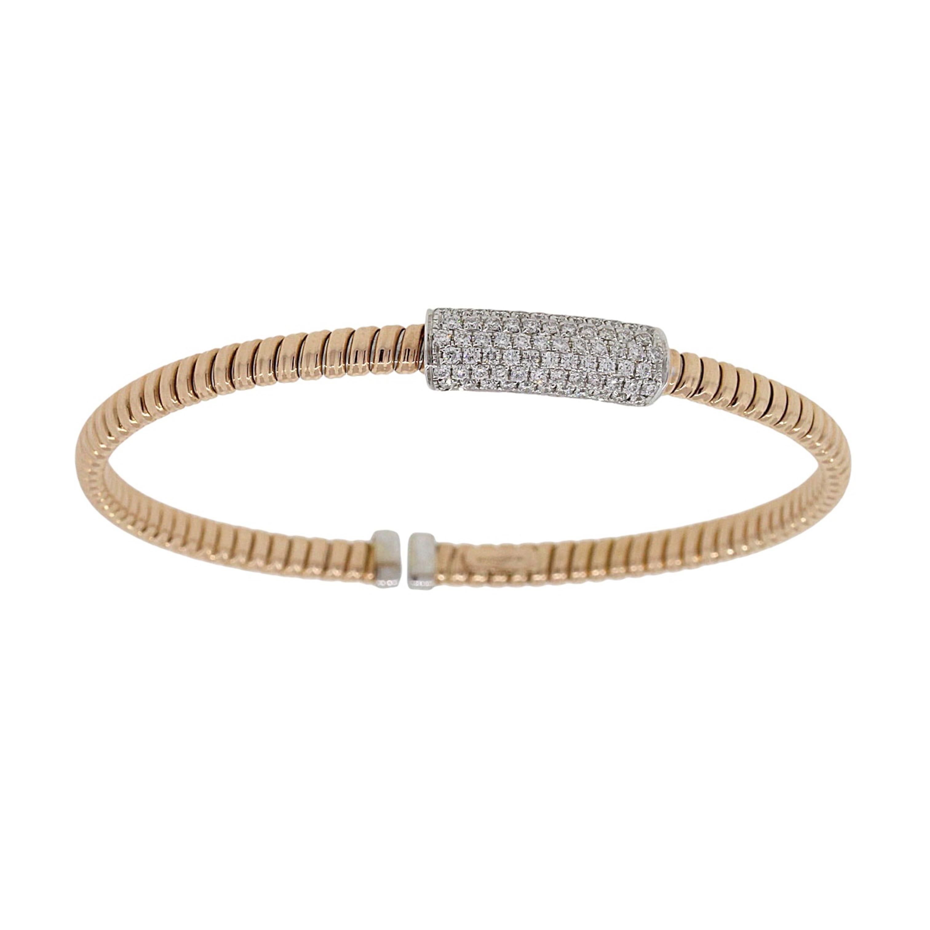 Bracciale flessibile con diamanti In condizioni ottime in vendita a Boca Raton, FL
