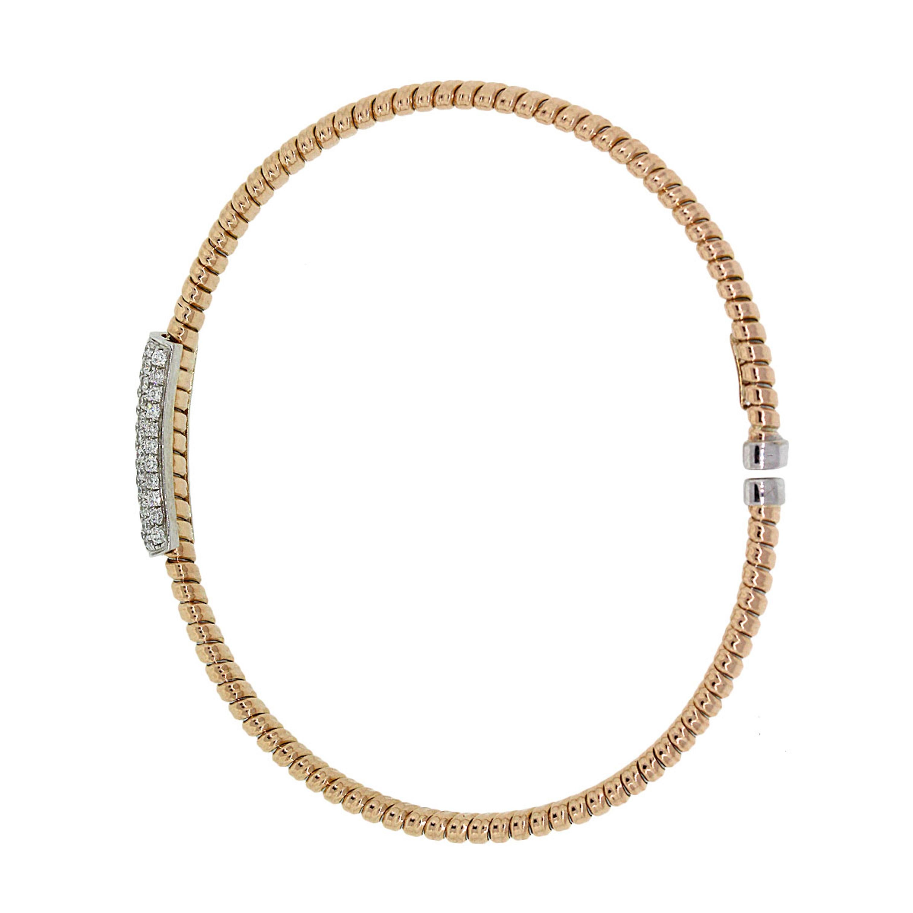 Bracciale flessibile con diamanti in vendita 3