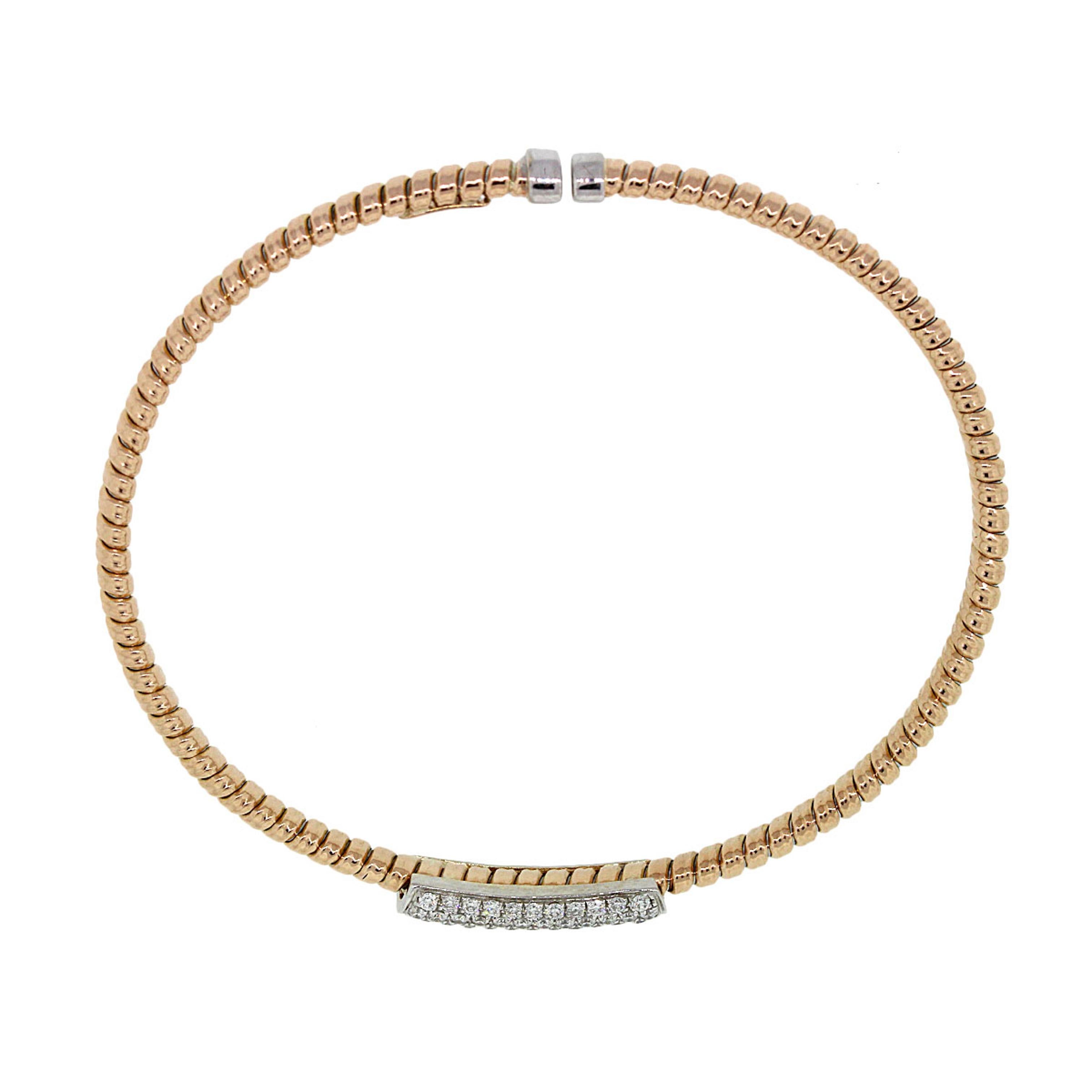 Bracciale flessibile con diamanti in vendita 5