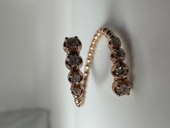 Flexible Diamond Ring 14 Karat Rose Gold 21st Century Innovation Wow