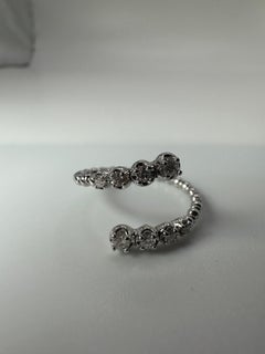 Flexible Diamond Ring 14 Karat Stunning Modern Diamond Ring