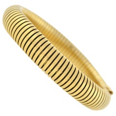Vintage Flexible Gold Gooseneck Bracelet