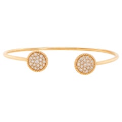 Flexible Open Cuff Diamond Bracelet