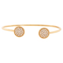 Flexible Open Cuff Diamond Bracelet