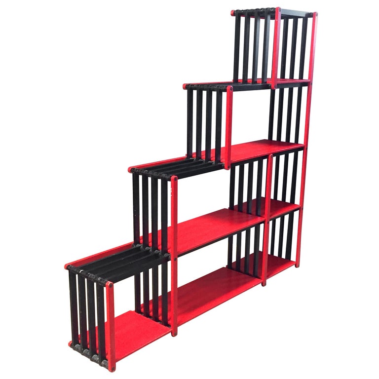 Flexible Wood Bookcase, Italy, 1980s For Sale at 1stdibs