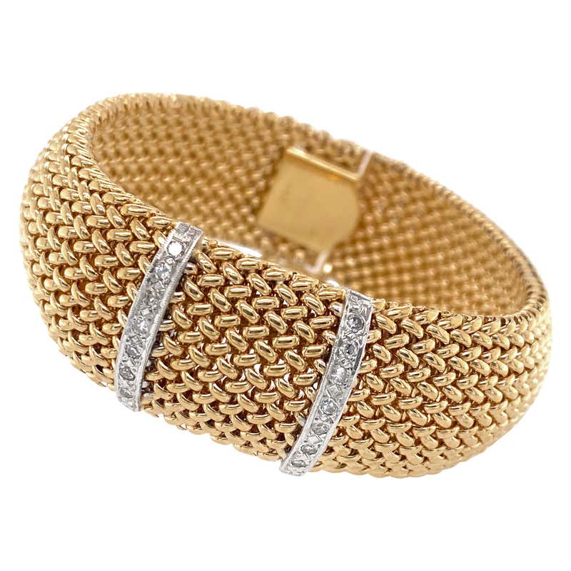 Diamond, Gold and Antique Retro Bracelets - 1,646 For Sale at 1stDibs ...