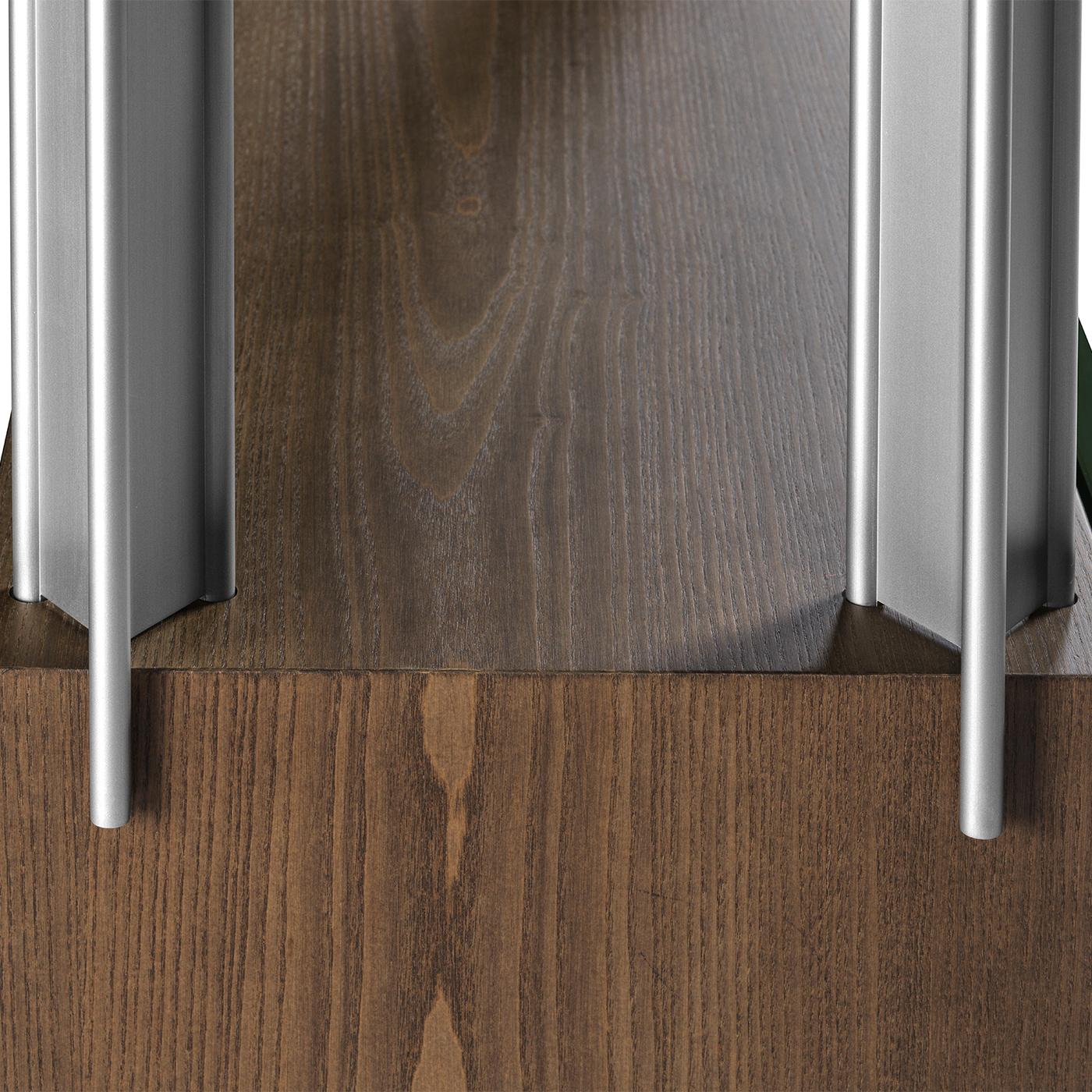 Contemporary Flexor Green Wood & Metal Bookshelf by Gio Ponti For Sale
