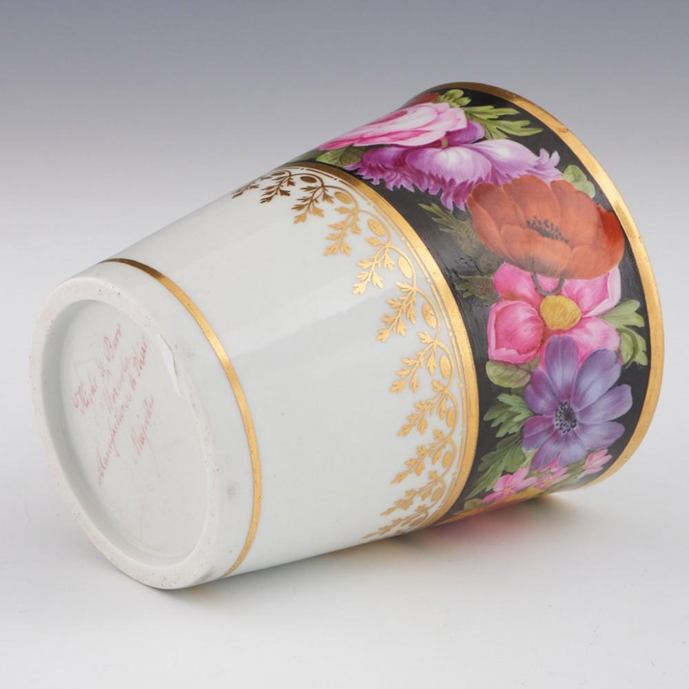 Flight and Barr Floral Beaker c1800 In Good Condition For Sale In Tunbridge Wells, GB