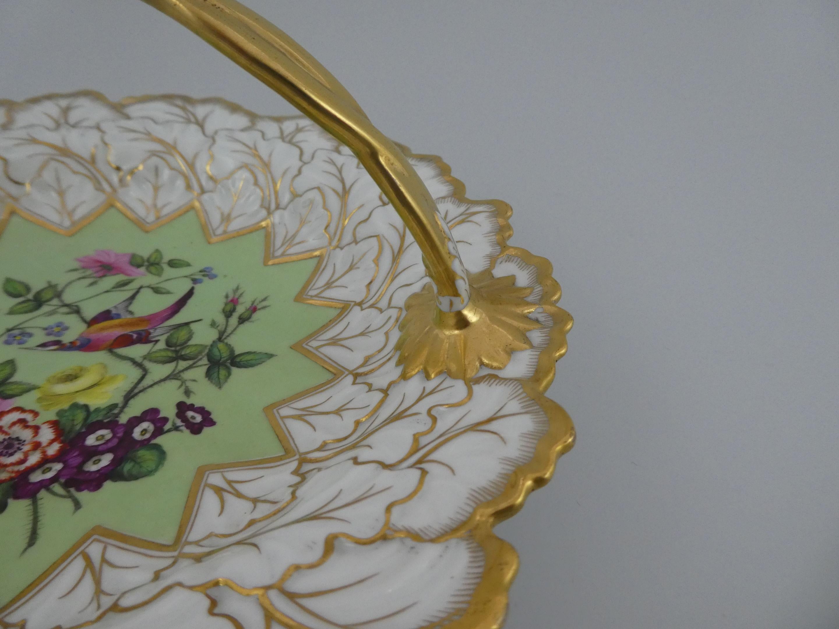 George IV Flight Barr and Barr Worcester Porcelain Card Tray, circa 1815