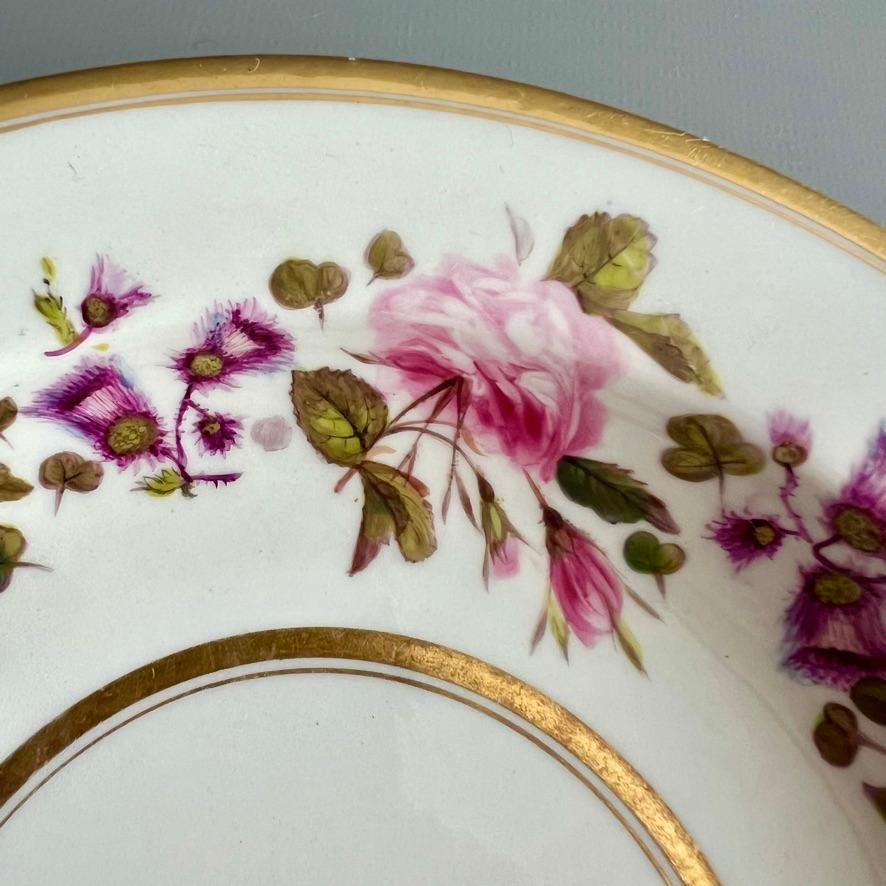 Vuelo Barr & Barr Tazón de bayas, rosas y cardos de W. Billingsley, 1813 Regencia en venta