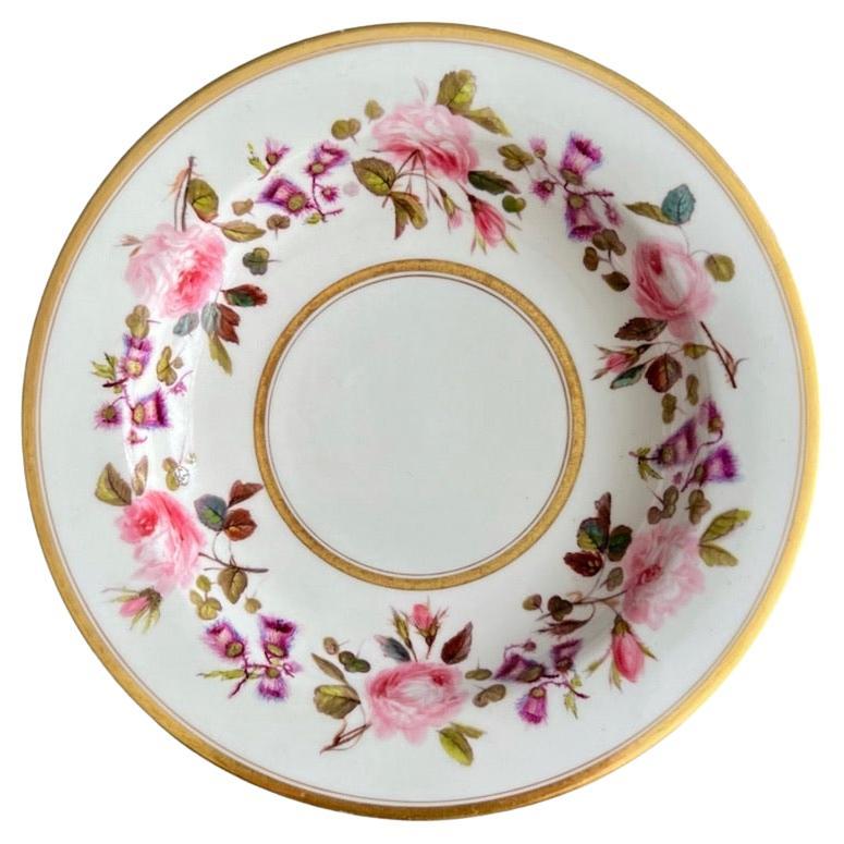 Flight Barr & Barr Berry Bowl, Roses and Thistles by W. Billingsley, 1813