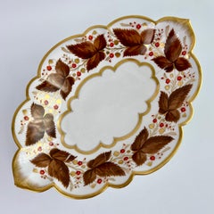 Flight Barr & Barr Dessert Service, Brown Vines and Berries, 1815-1820