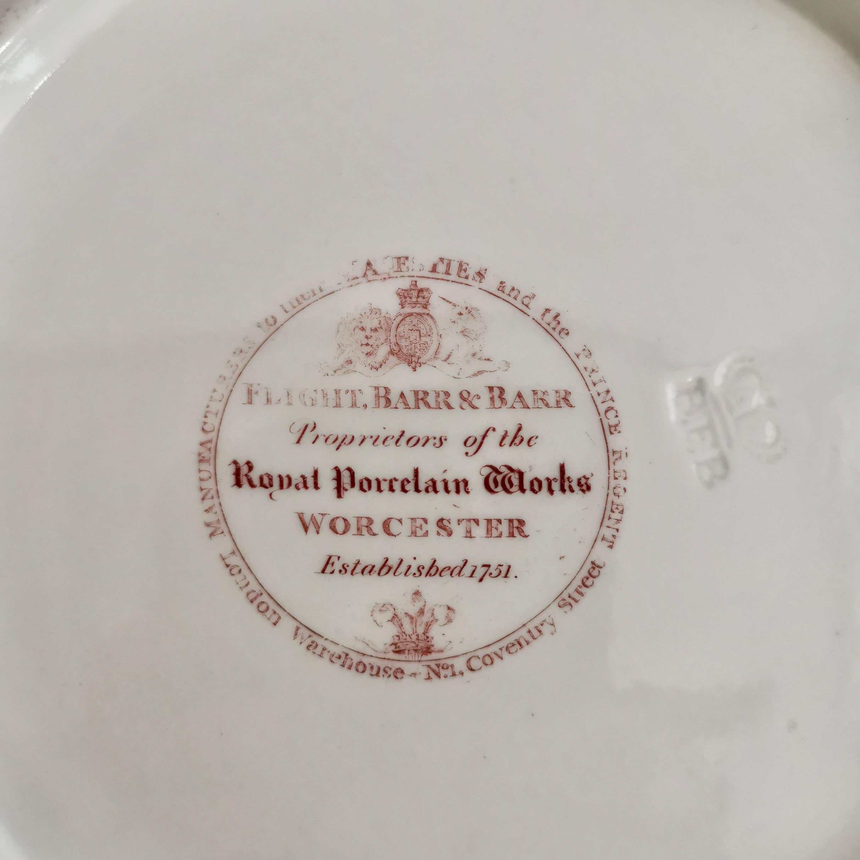 Flight Barr & Barr Porcelain Plate, Rich Imari Pattern, Regency, circa 1815 4