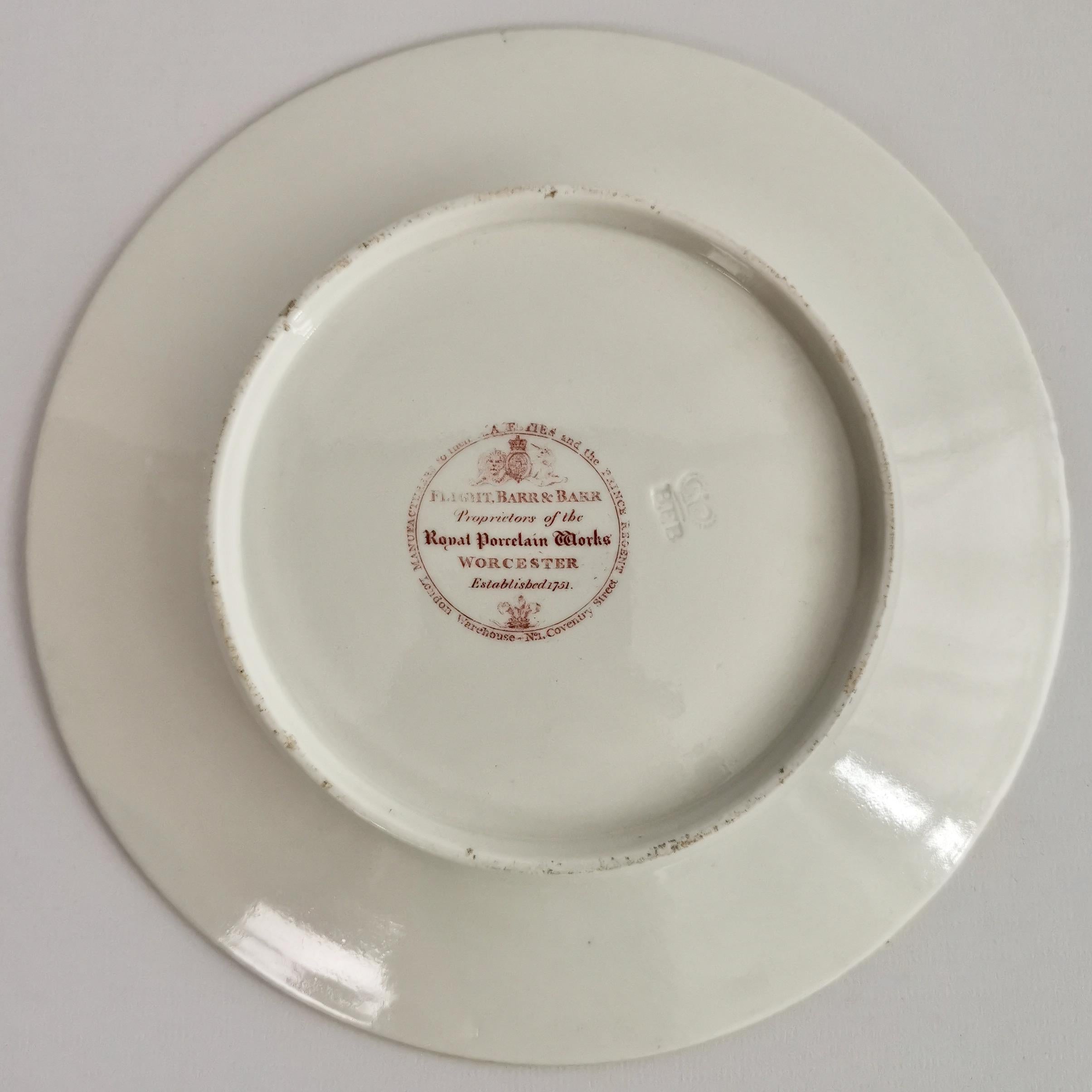 Flight Barr & Barr Porcelain Plate, Rich Imari Pattern, Regency, circa 1815 3